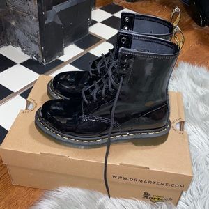 Womens Dr. Martens 1460 Patent Leather Boots